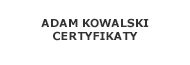   Adam Kowalski   Certyfikaty